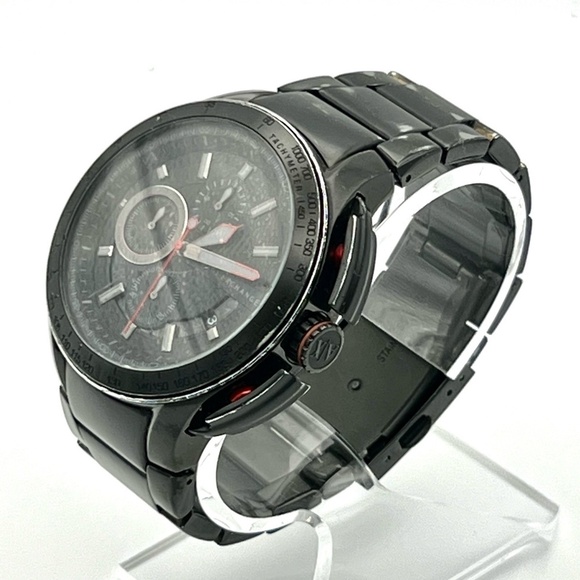 Armani Exchange AX1404 Chronograph Black Mens Watch Working - Picture 4 of 9